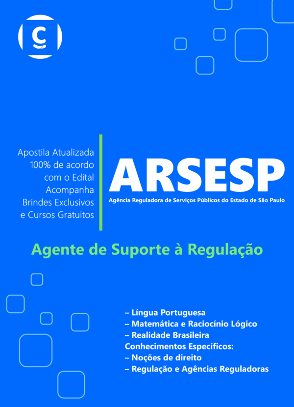 Apostila Arsesp Agente de Suporte à Regulação