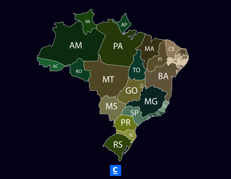 Estados do Brasil concubras